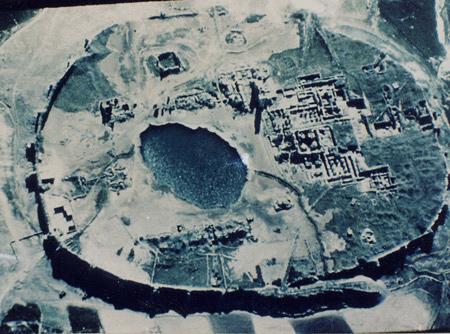 The photo taken by fighter pilots during world war II
