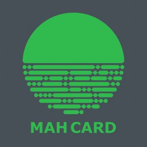 MahCard Logo - Grey