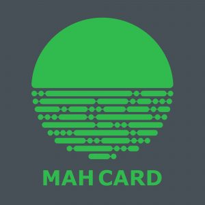 MahCard Logo - Grey